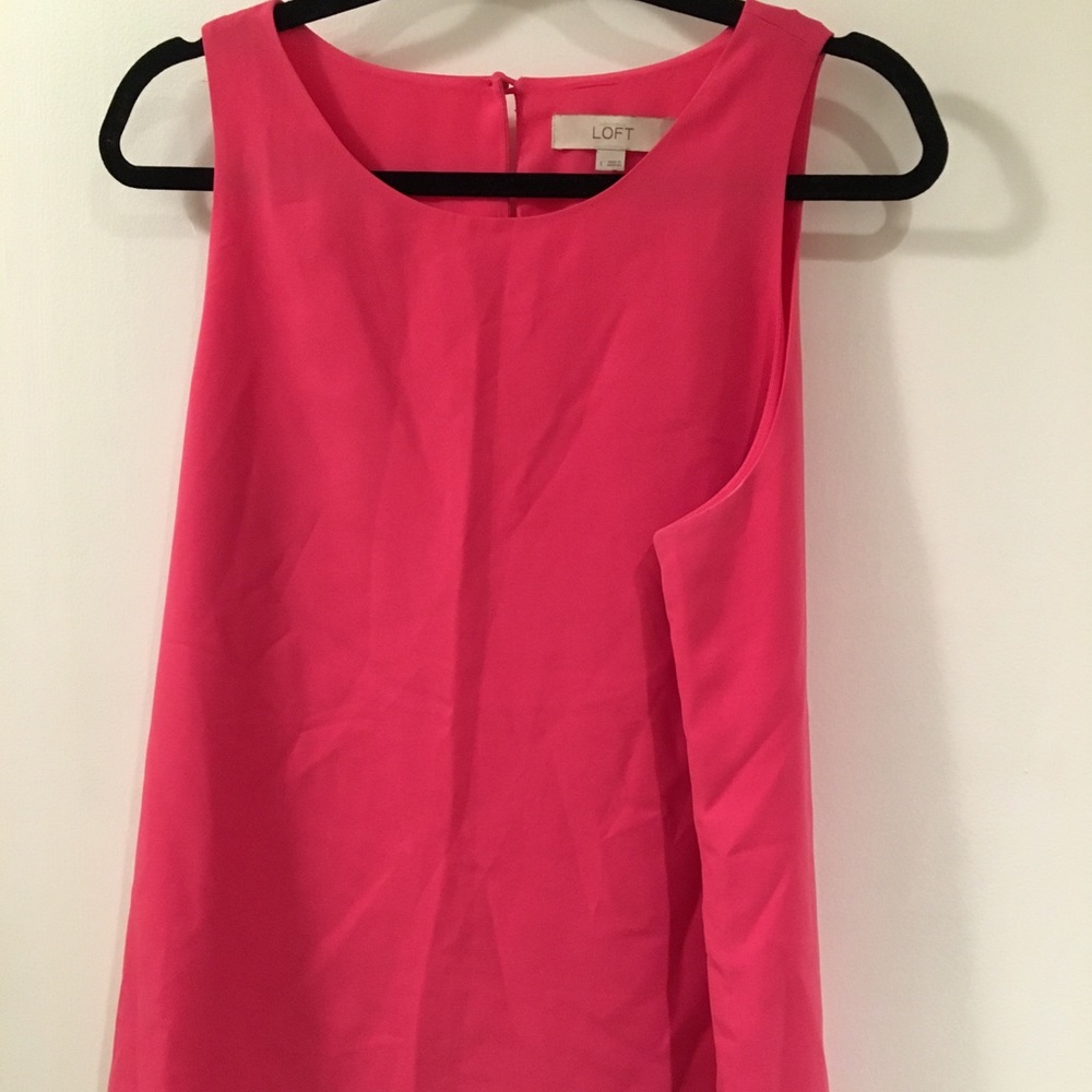 LOFT pink dress tank